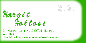 margit hollosi business card